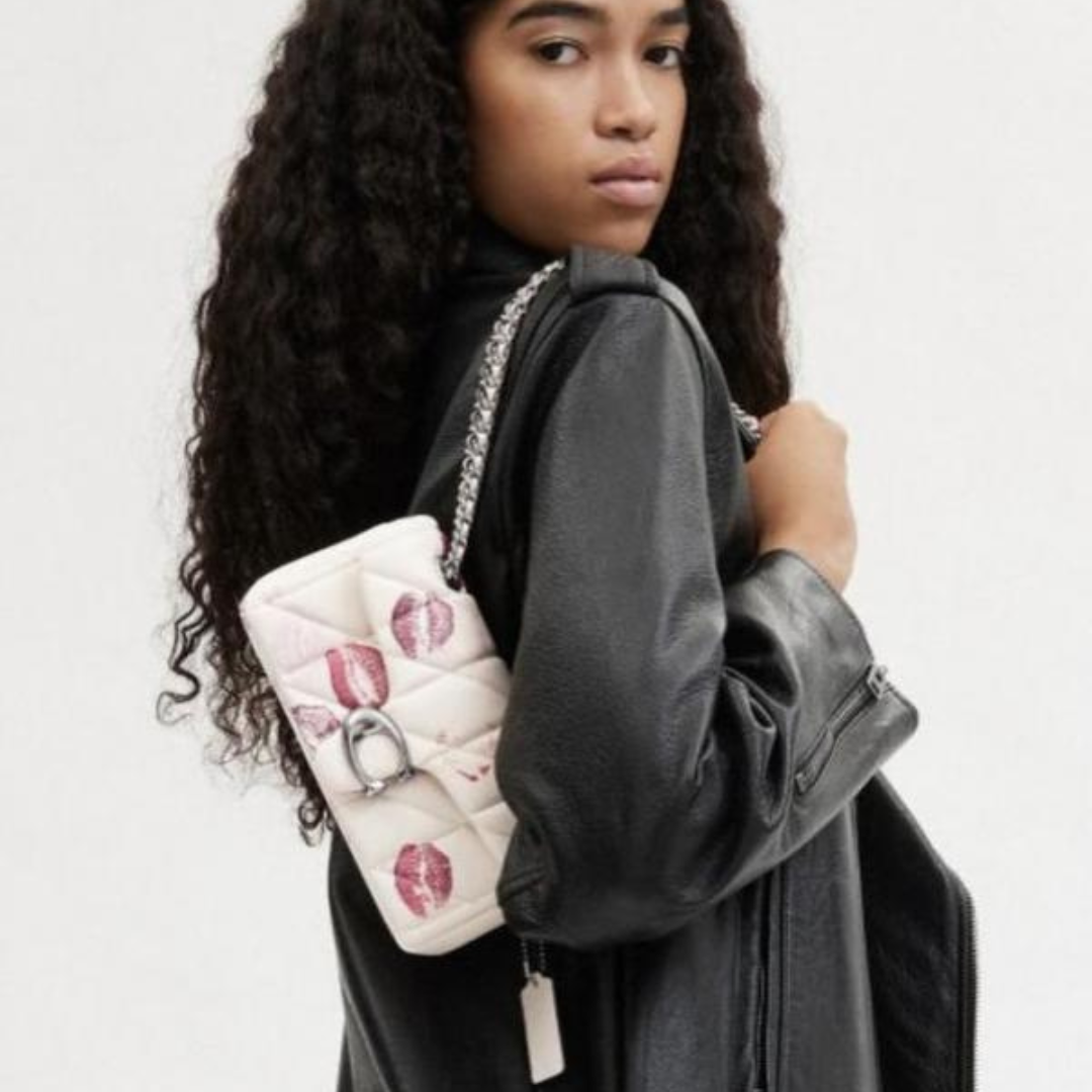 Coach Tabby Lip Print Shoulder Bag