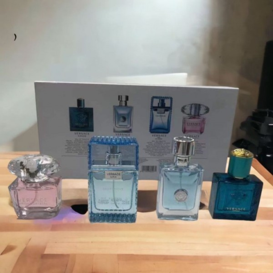 Versace Perfume Gift Set | 4-Piece Fragrance Collection