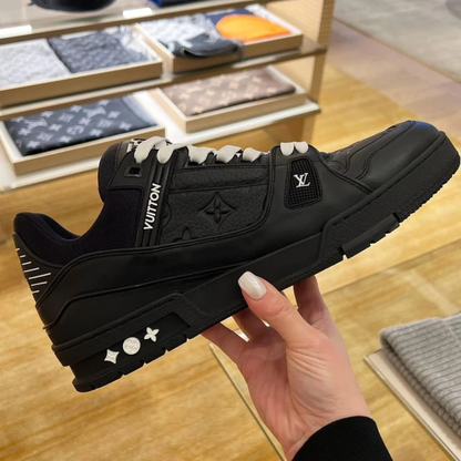 Lv Trainer Sneaker Black