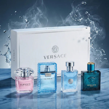 Versace Perfume Gift Set | 4-Piece Fragrance Collection